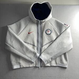 Womens Nike Tech Medium Full Zip Team USA Olympic Hoodie Athletic XL